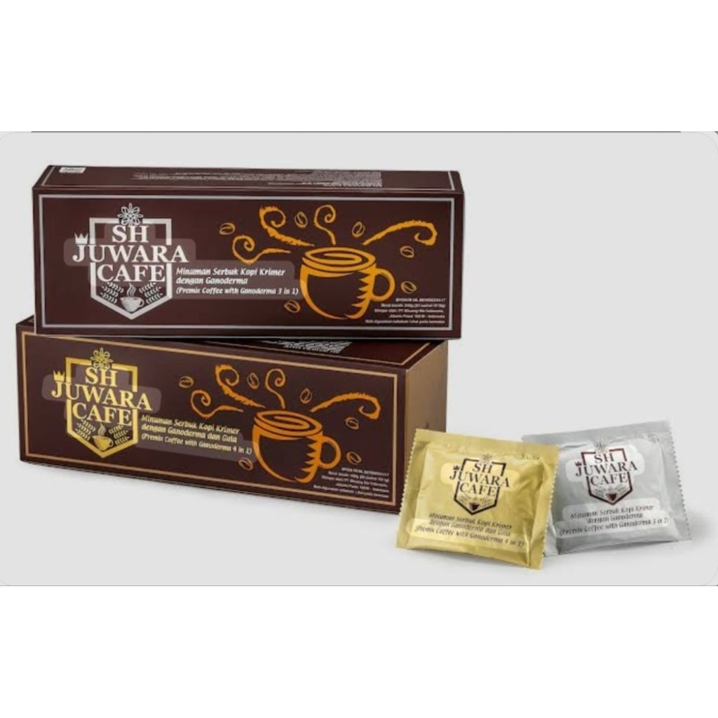 Kopi Juwara Shuang Hor Ganoderma 3in1 4in1 - Kopi Sehat Lambung Stamina BPOM Halal