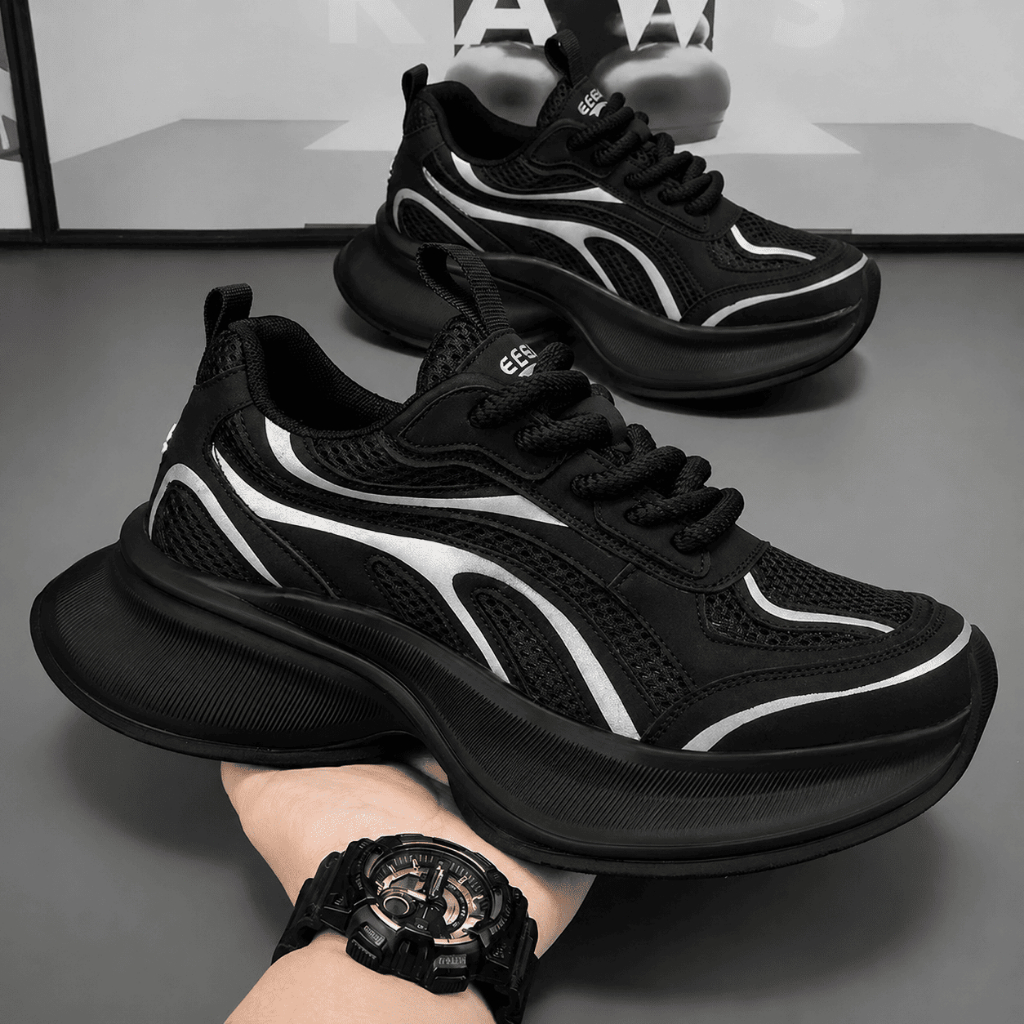 Sepatu Sport Pria Bertali Anti Slip Anti Licin