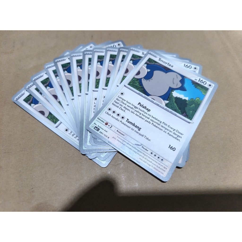 kartu Pokemon Snorlax Comon