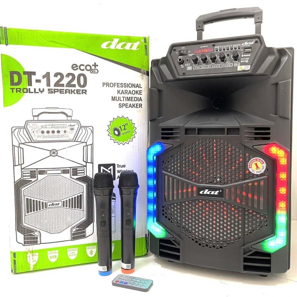 SPEAKER PORTABLE DAT DT 1220 ECO+ / DAT DT 1260 12INCH BLUETOOTH KARAOKE