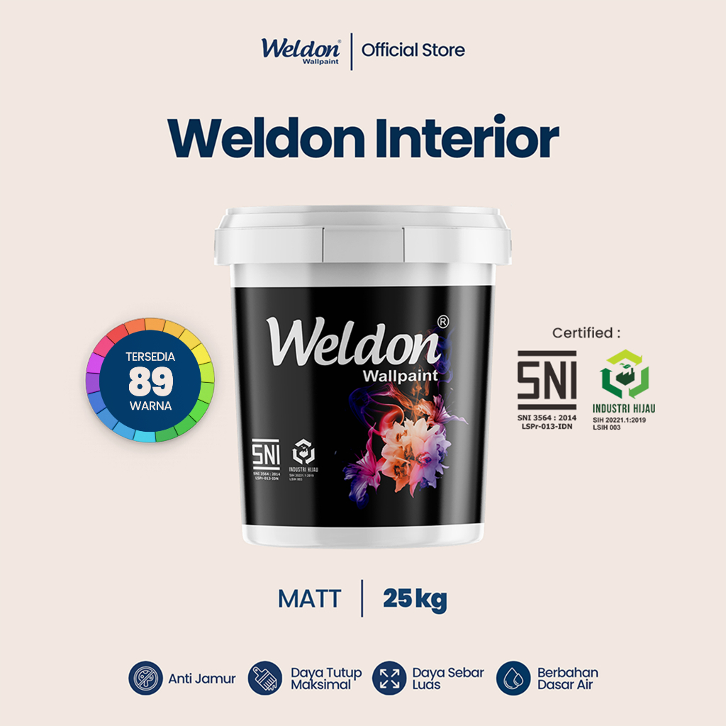 Weldon Interior - Cat Tembok Interior (25kg)