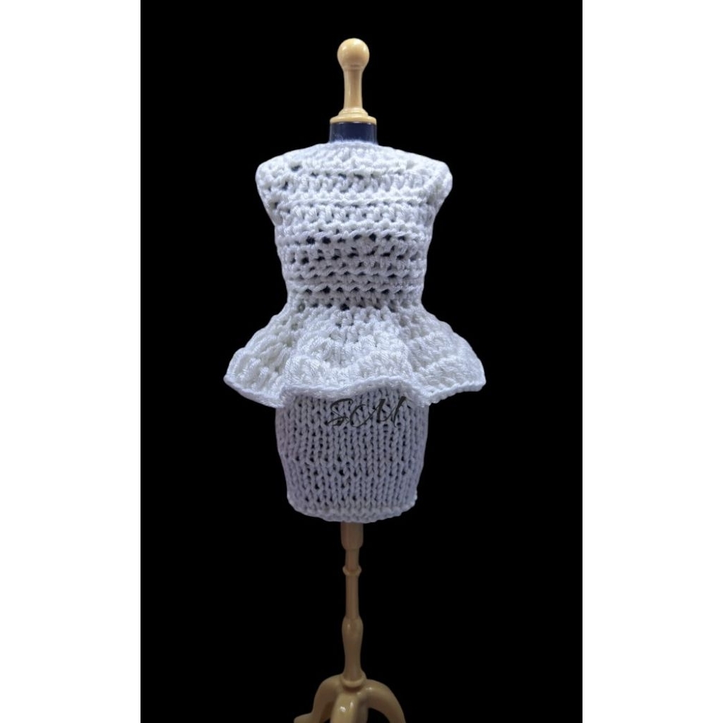 Baju Boneka Rajut Handmade || Dress Boneka Barbie  || Baju Boneka