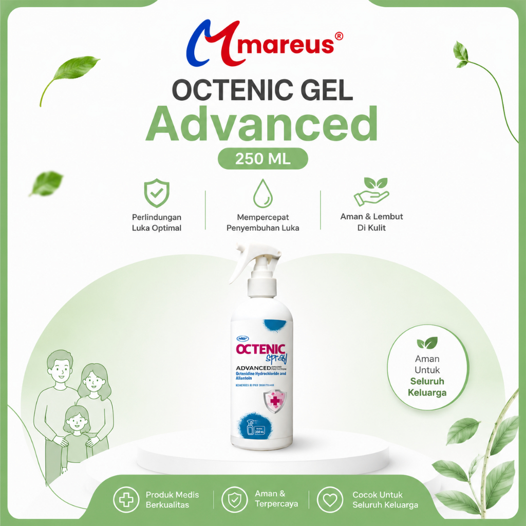 OCTENIC - Octenic Spray 250ml (Spray perawatan luka)/Cairan Pembersih Luka