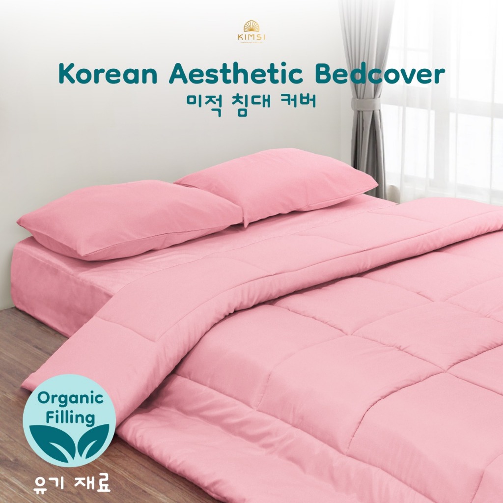 Bedcover Selimut Korea Aesthetic / Bedcover katun korea estetik / selimut minimalis / selimut travel