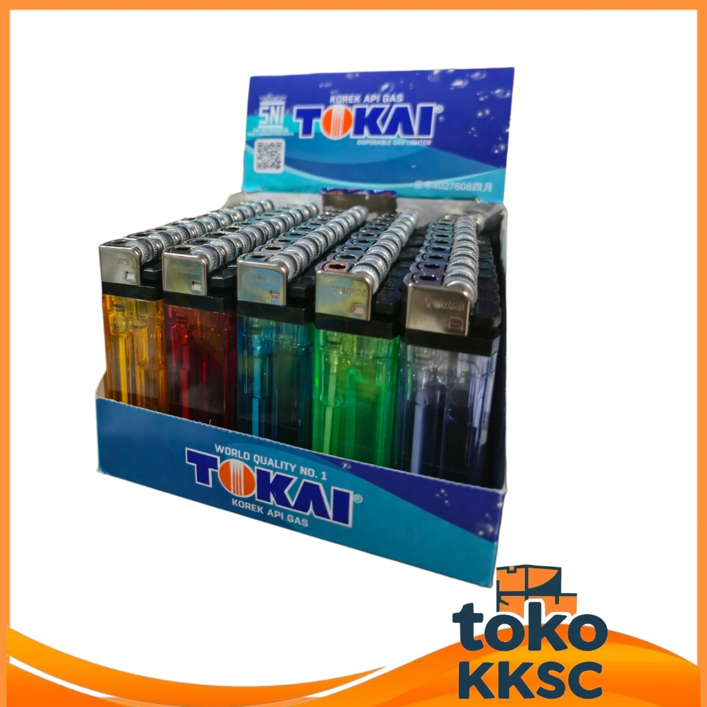 Korek Gas TOKAI ORIGINAL isi 50 Pcs / mancis / Korek roda Api / zipo
