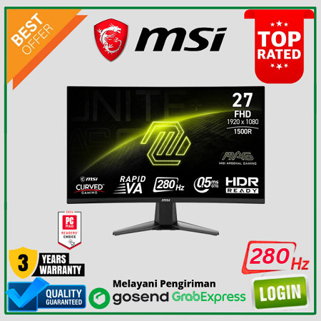 MSI MAG 276CXF 27" FHD 280Hz Curved Gaming Monitor / Monitor 27 inch