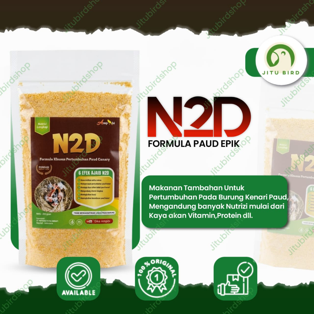 N2D Ampibi Pakan Induk Loloh dan Paud Burung Kenari