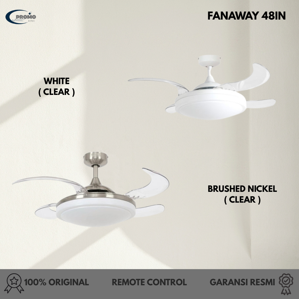 Kipas Angin Gantung MT.EDMA 48in FANAWAY Dengan Remote Control