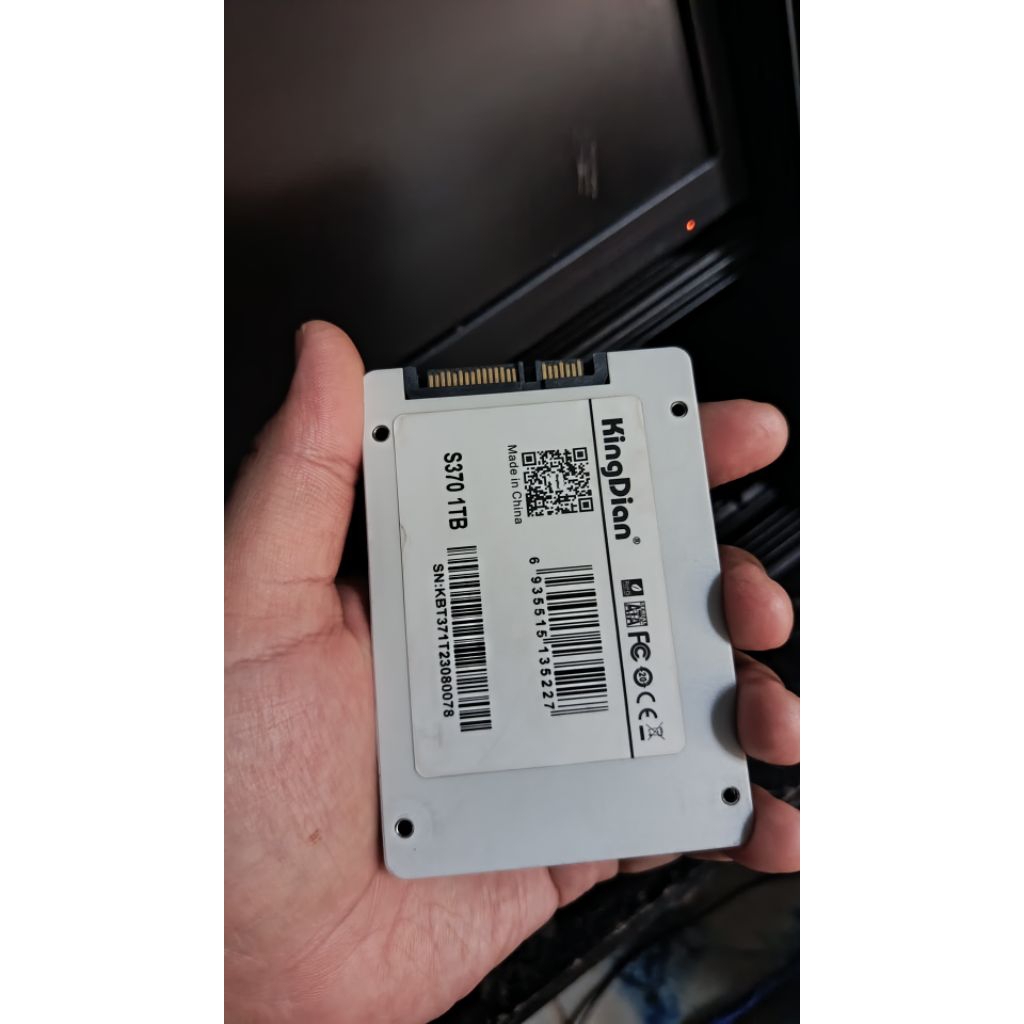 SSD Sata 1tb kingdian ori bekas siap pakai