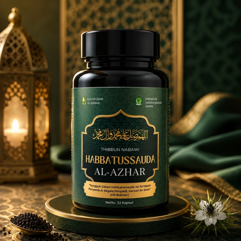 Habbatussauda Al-Azhar  - Grade A, Murni Tanpa Campuran, Dosis Tepat