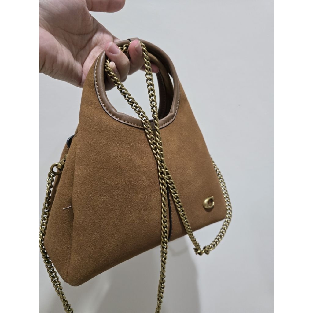 TAS COACH* SUEDE MINI SLING BAG