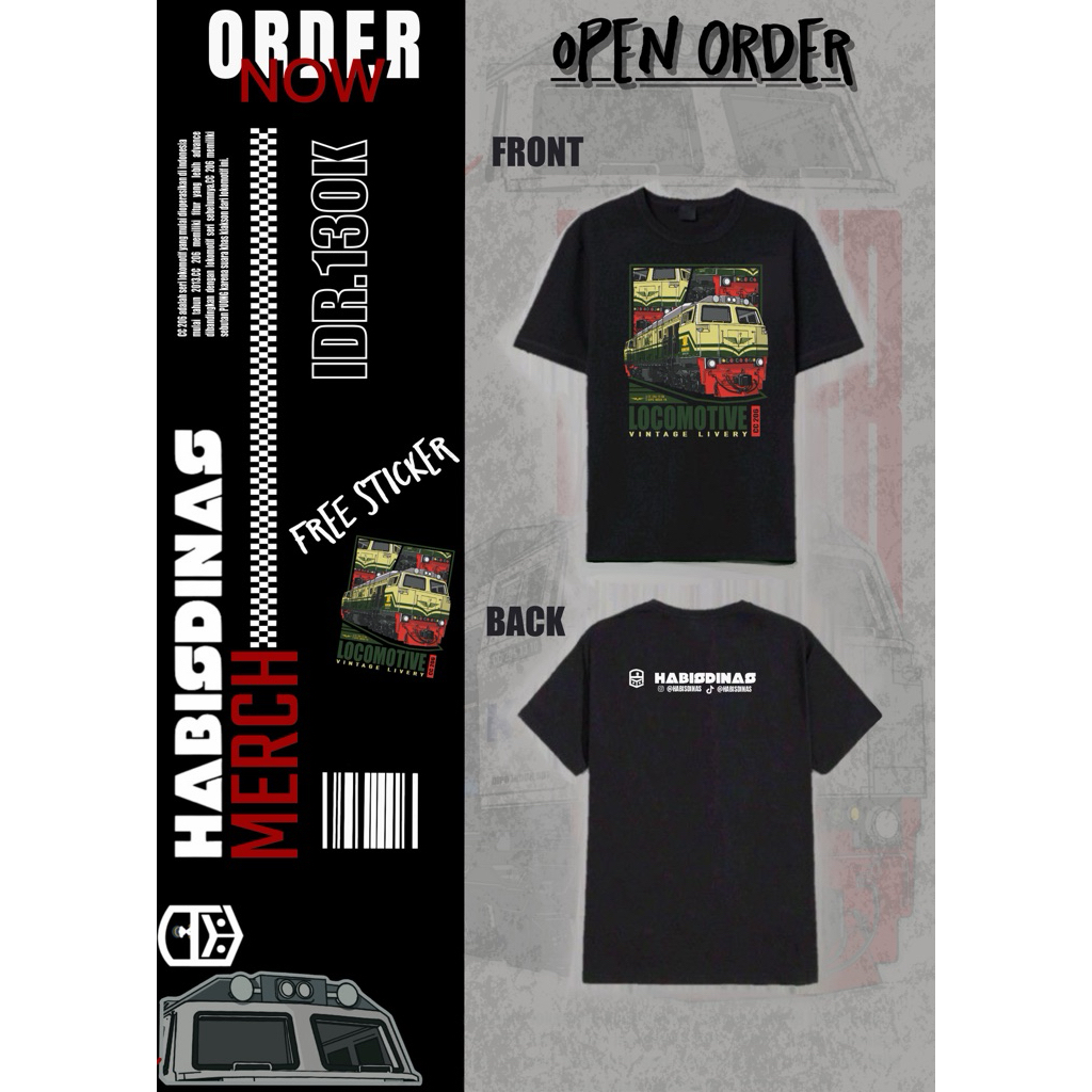 KID SIZE KAOS CC 206 LIVERY VINTAGE