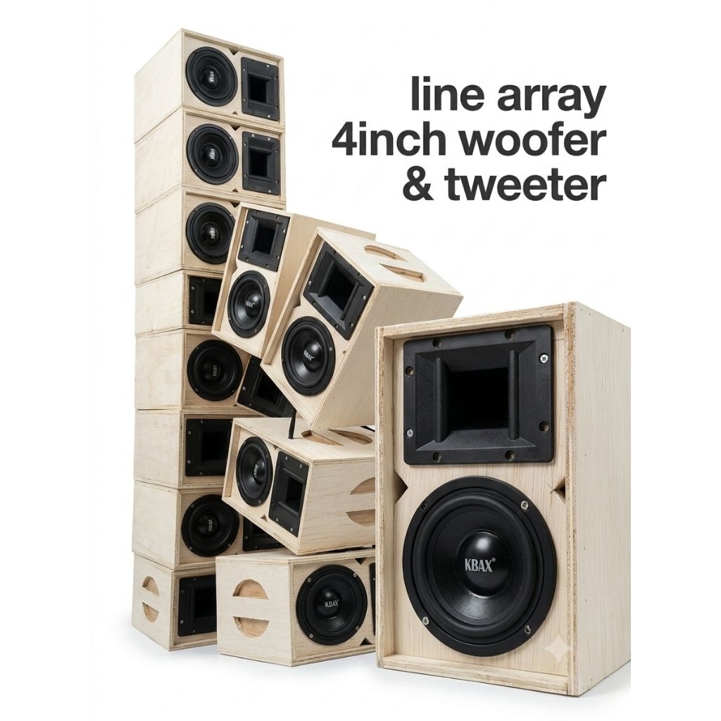line array 4 inch & speaker