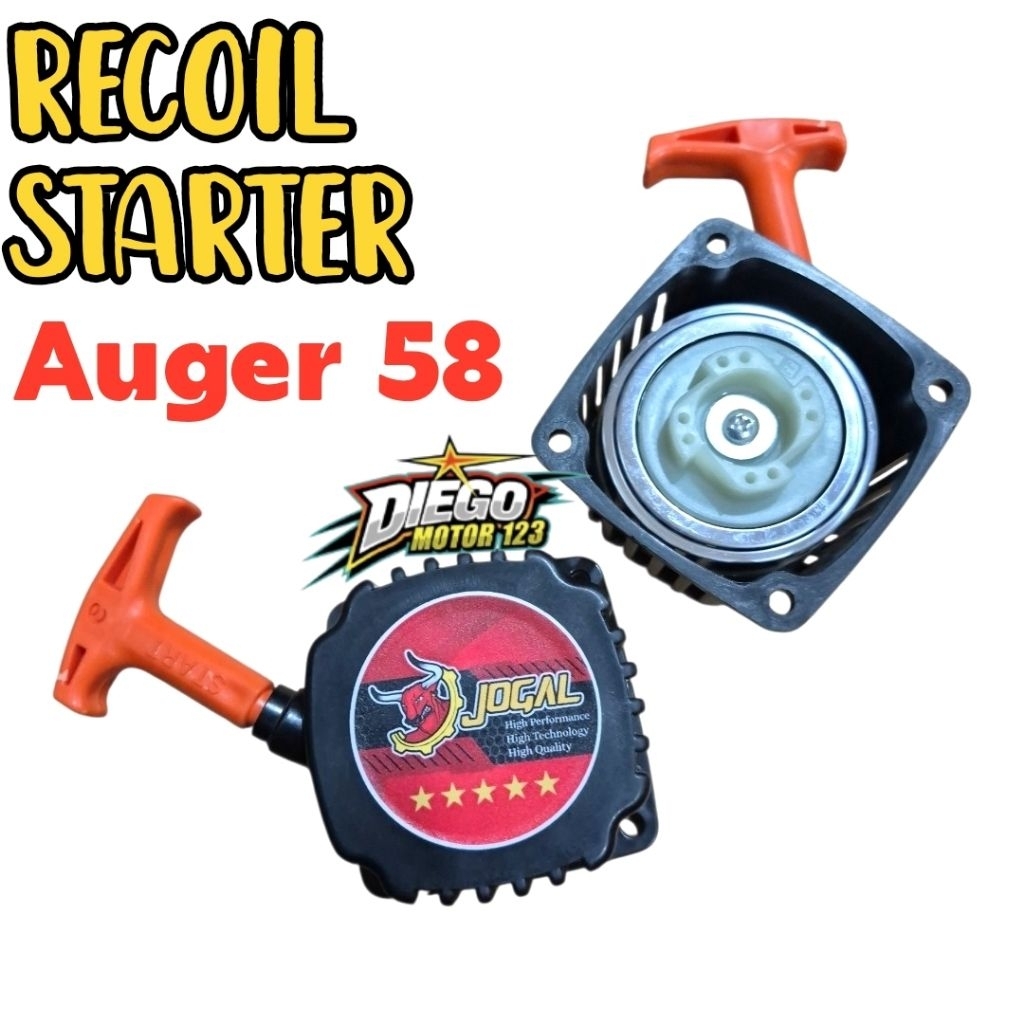 Recoil starter tarikan engkol mesin bor tanah biopori  auger 58
