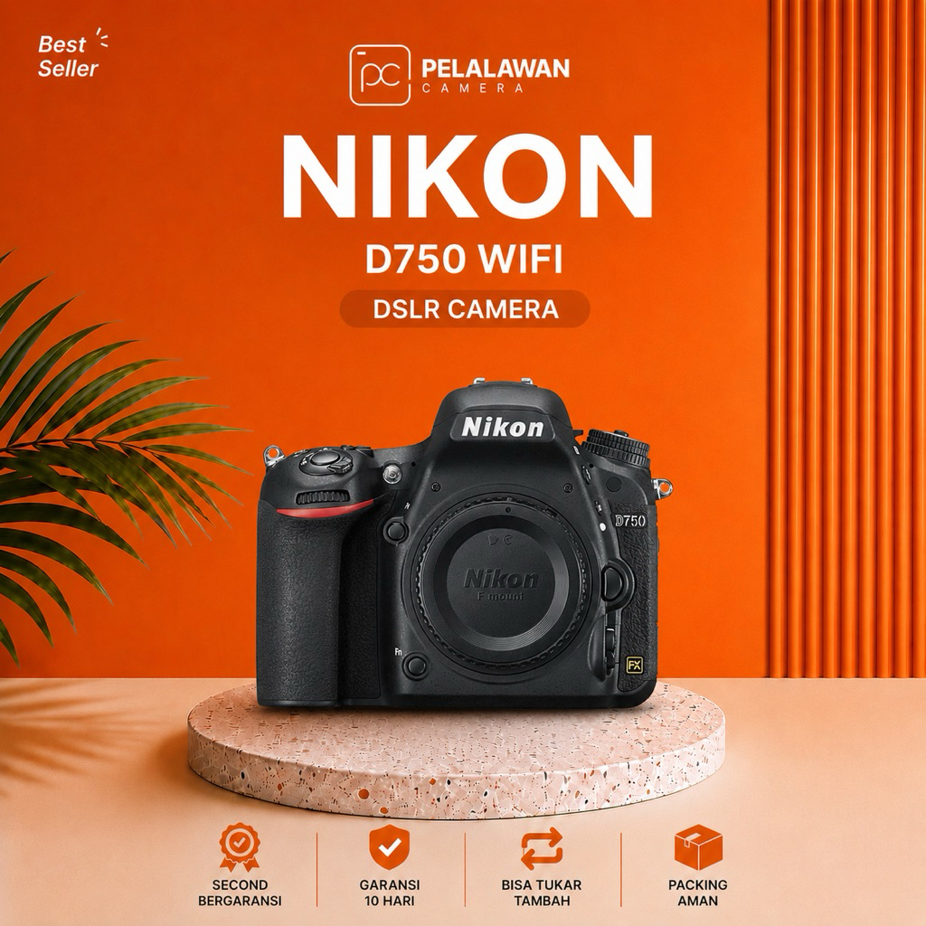 Kamera Nikon D750 Wifi Second Fullsetbox Best for Wedding