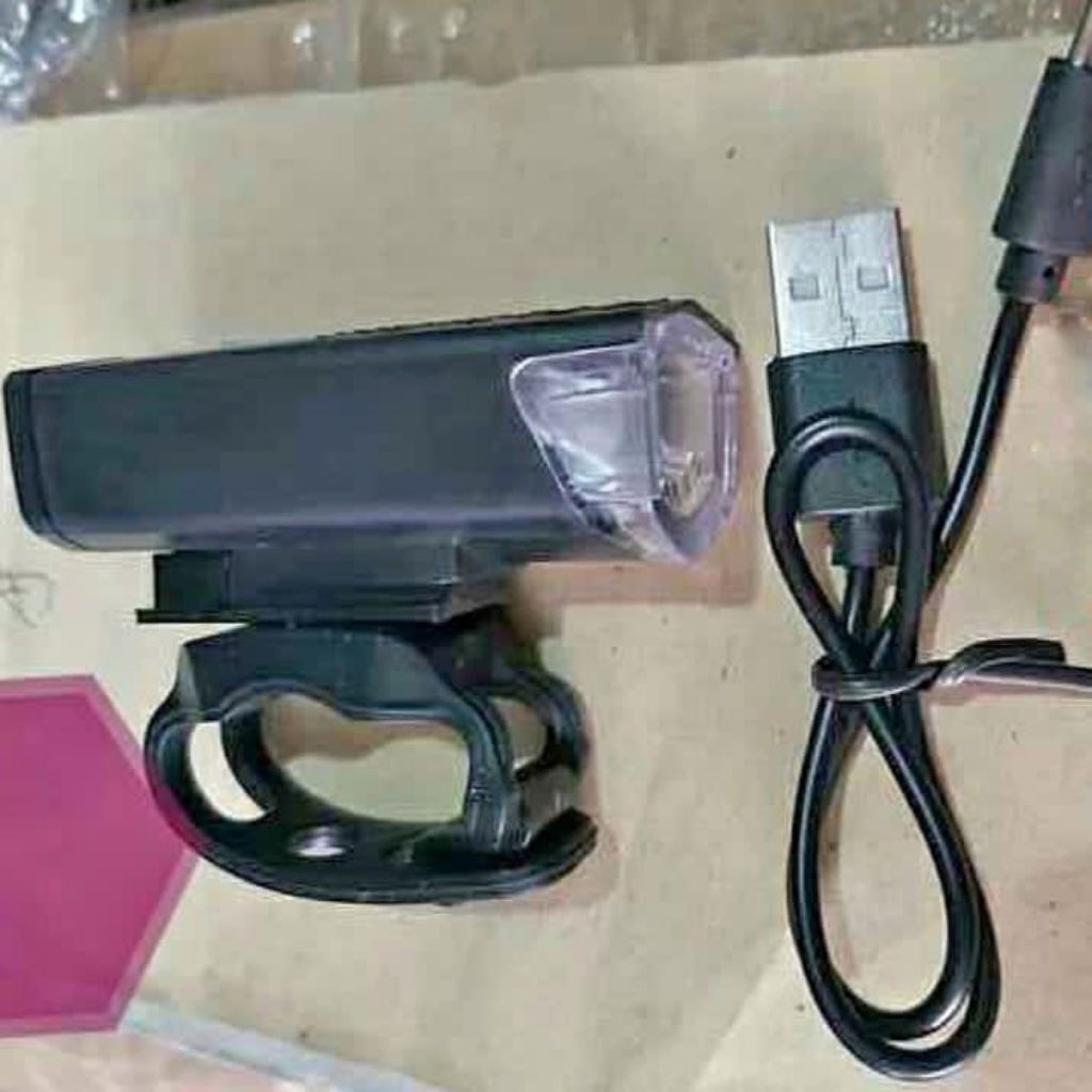 Lampu Depan Sepeda Cree LED Rechargeable