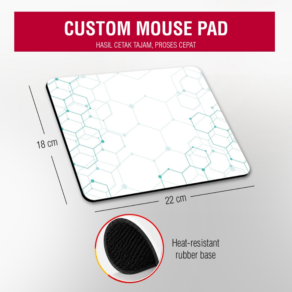 MOUSE PAD CUSTOM MOUSEPAD CUSTOM ALAS SABLON GAMBAR FULL