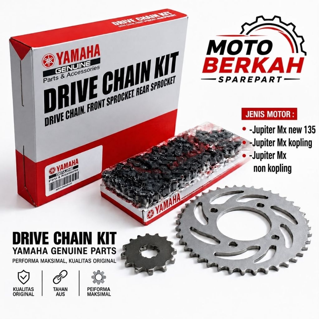 GEAR SET PAKET GEAR SET YAMAHA (5OC)  JUPITER MX NEW, JUPITER MX 135