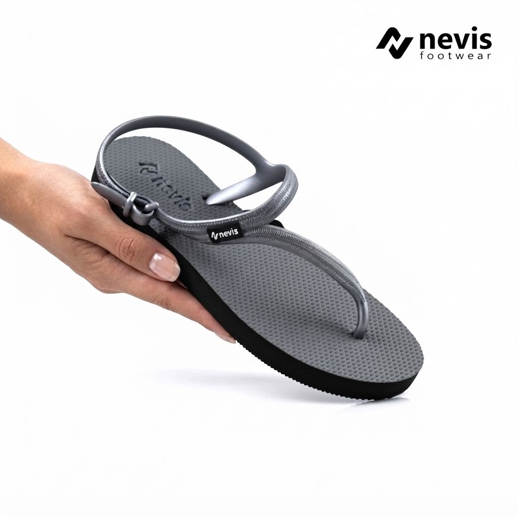 NEVIS Lowel Sandal Japit Strappy Wanita Karet Nyaman Empuk Tahan Air Sendal Jepit Gunung Cewek