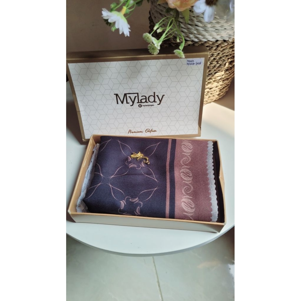 My Lady Hijab Monogram BLACK