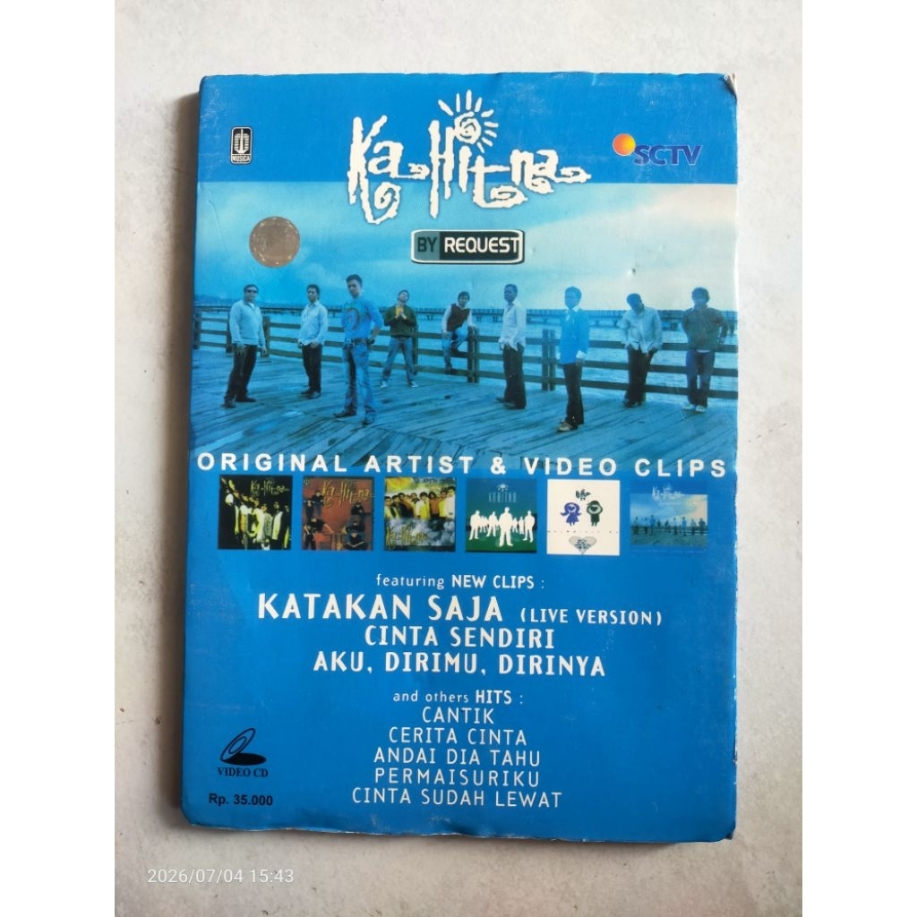 VCD Original karaoke KAHITNA