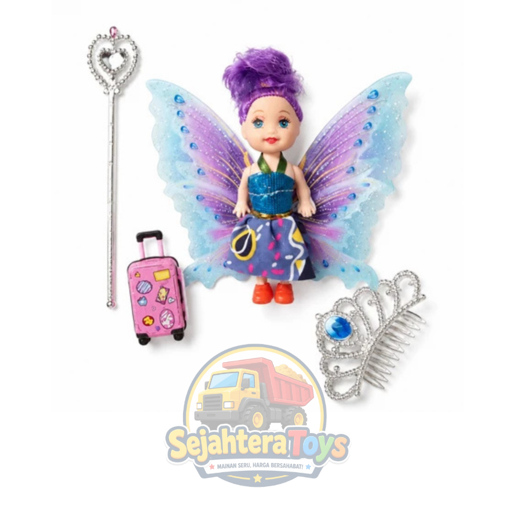 SEJAHTERATOYS MAINAN BONEKA LUCU BONEKA PERI LOVE TREVELING MT9904-3 BONEKA AKSESORIS PERI