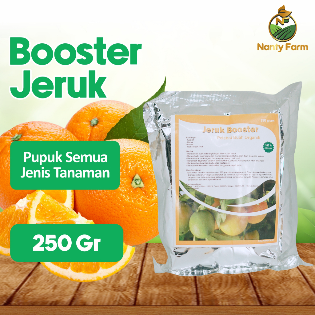 Pupuk Booster Jeruk Perangsang Buah Jeruk - Pupuk Buah Jeruk 250 Gram