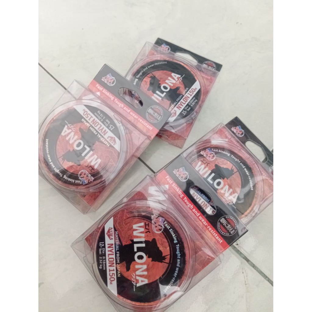 senar nylon aewa merk Wilona 0.18 0,26 0,28 0,30 0,35