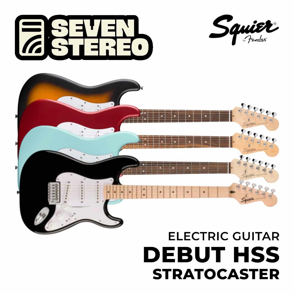 Squier Debut Series Stratocaster HSS Electric Guitar Laurel FB Electric Guitar