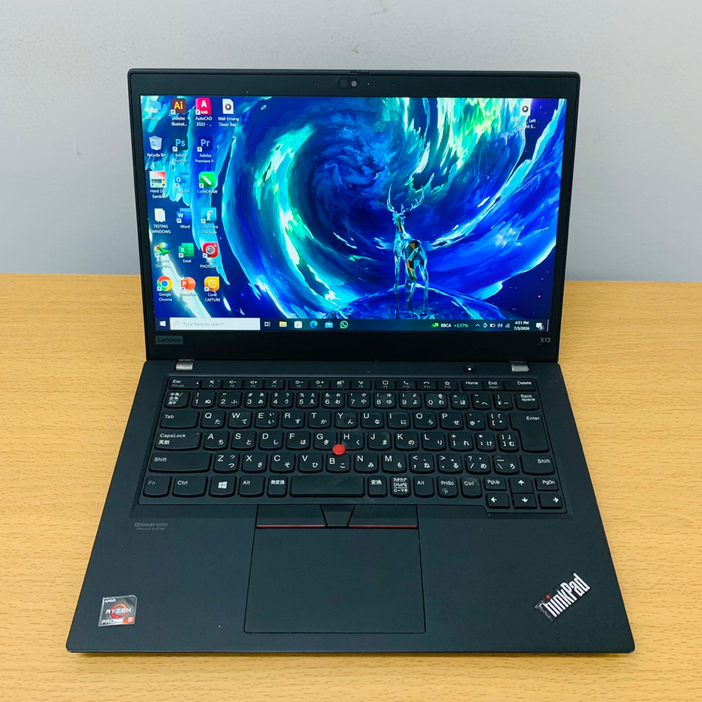 Laptop Lenovo X13 G1 RYZEN 5 RAM 32 SSD 256/512 second