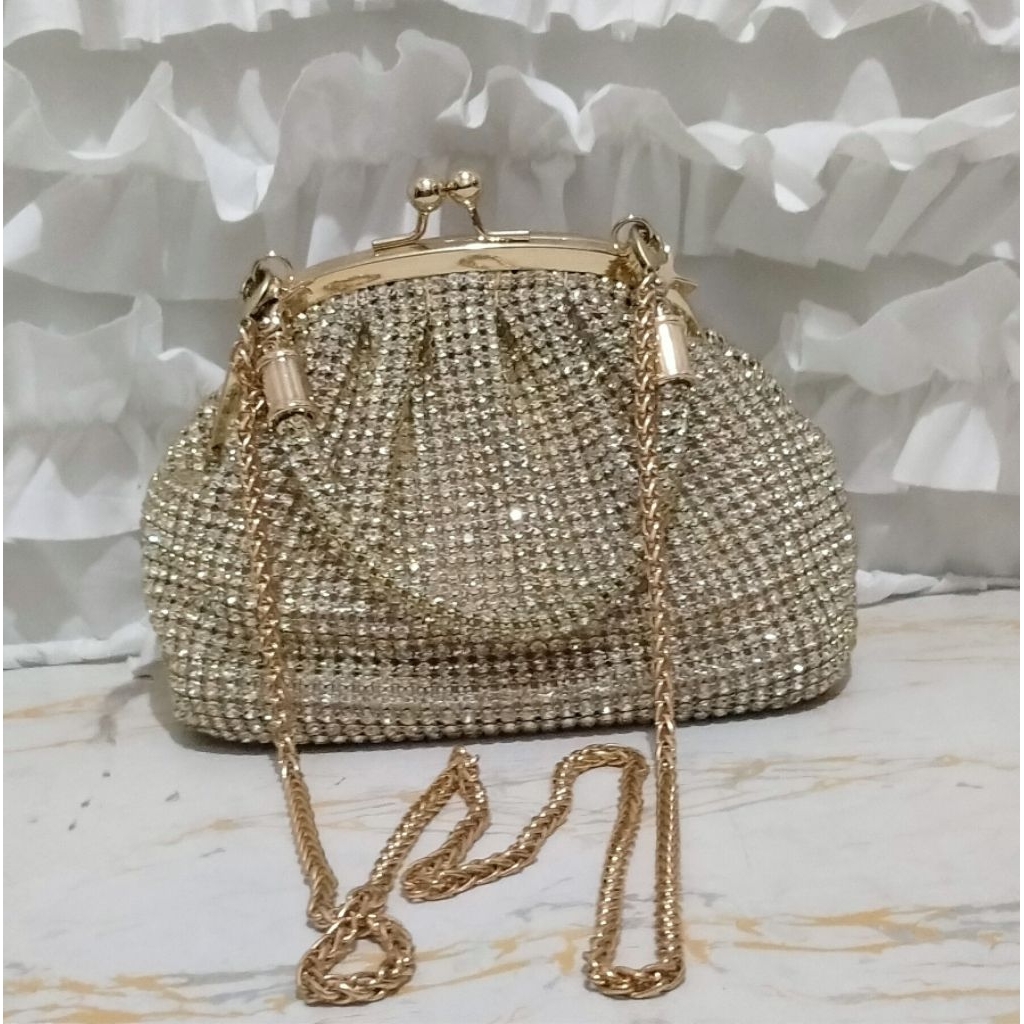 Tas Pesta Mewah Elegan Manik manik kristal