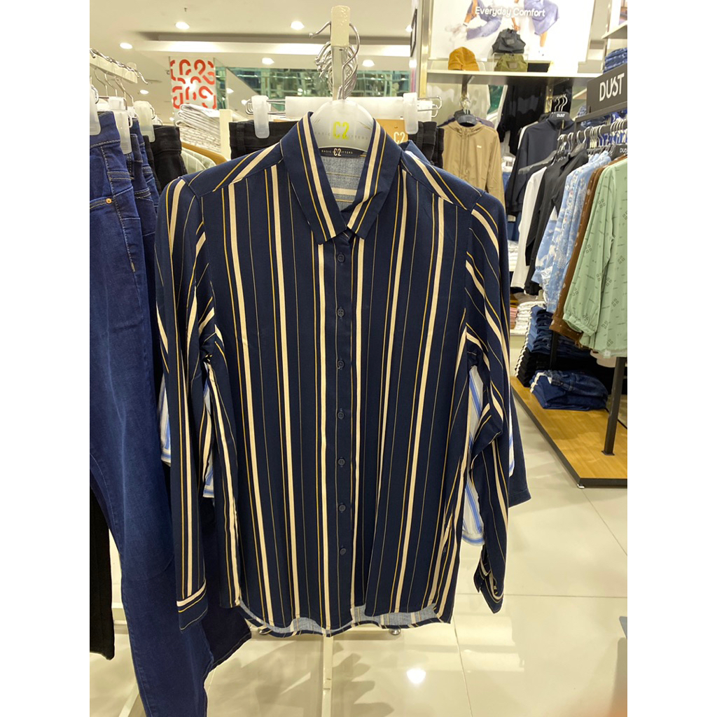 kemeja stripe c2 (2 wrna) ori matahari