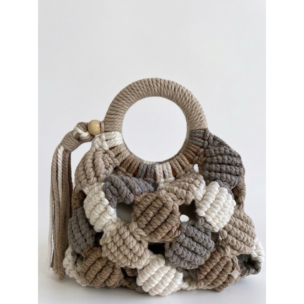 tas handmade bubble bag macrame/tas macrame
