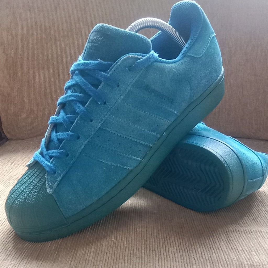 S307 sepatu42 Adidas Superstar Blue Preloved