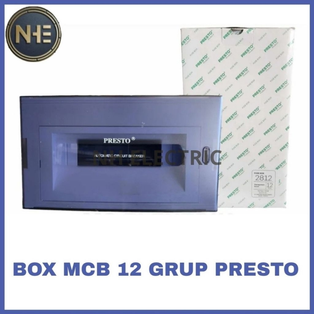 Box Mcb 12 Grup Presto 2812 - Box Mcb 12 Grup Fuse Presto - Box Mcb Inbow 12 Group + Cover Presto 28