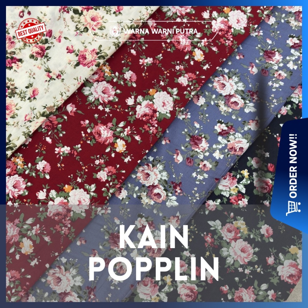 Katun Jepang Poplin Motif | Rekomendasi Dress - Kebaya Janggan - Gamis - Kutu Baru - Kebaya Kartini 