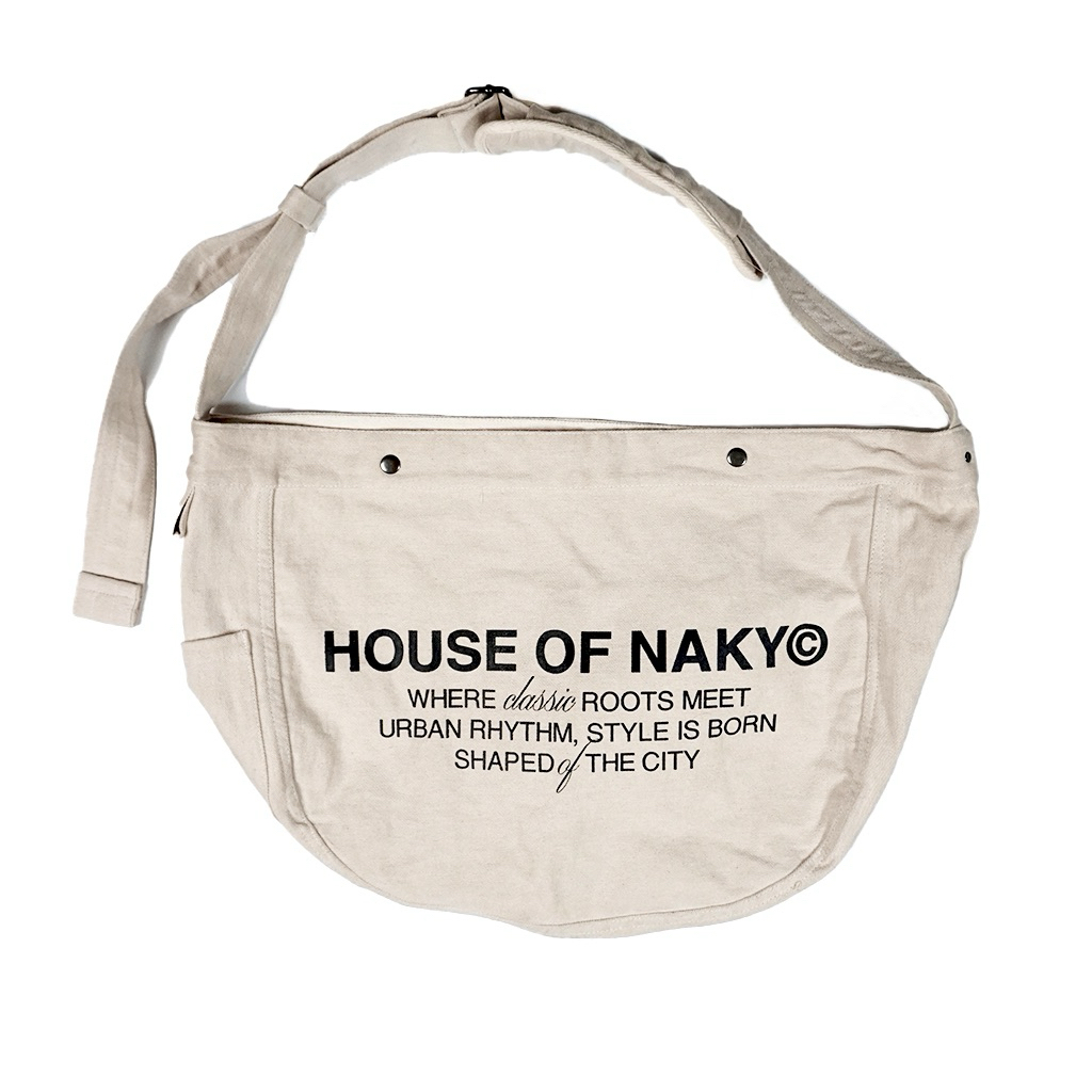 House of Naky Canvas Sling Bag – Natural