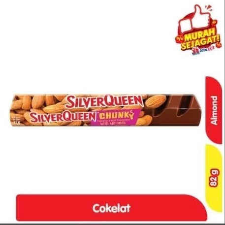 coklat Silverqueen besar 82gr exp aman