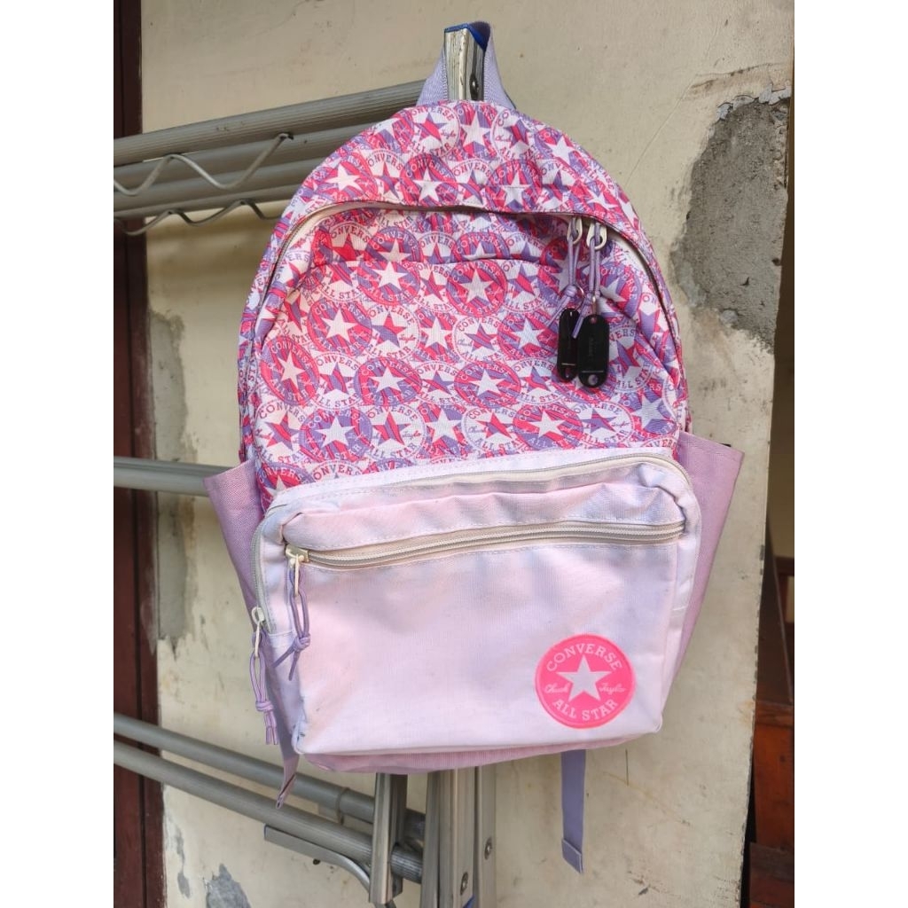 tas Converse pink second minus