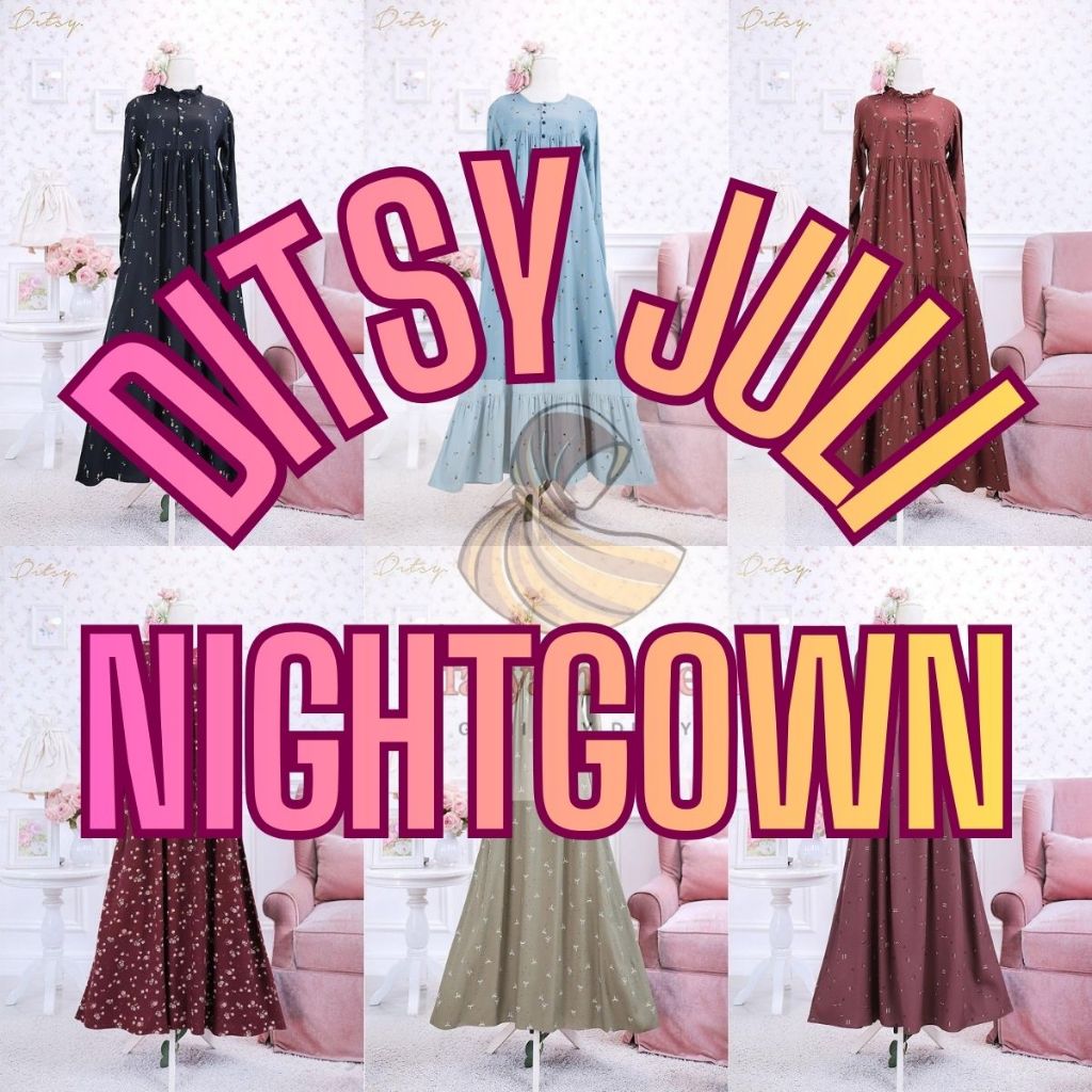 DITSY JULI 2026 NIGHTGOWN GAMIS SIZE XS S M L XL XXL XXXL