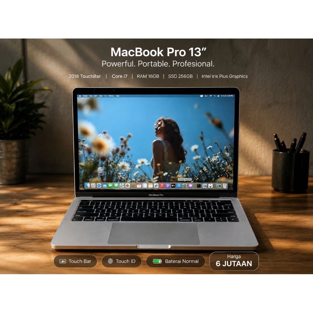 MACBOOK PRO 13 2018 | CORE I7 | RAM 16 | SSD 256GB | GOOD