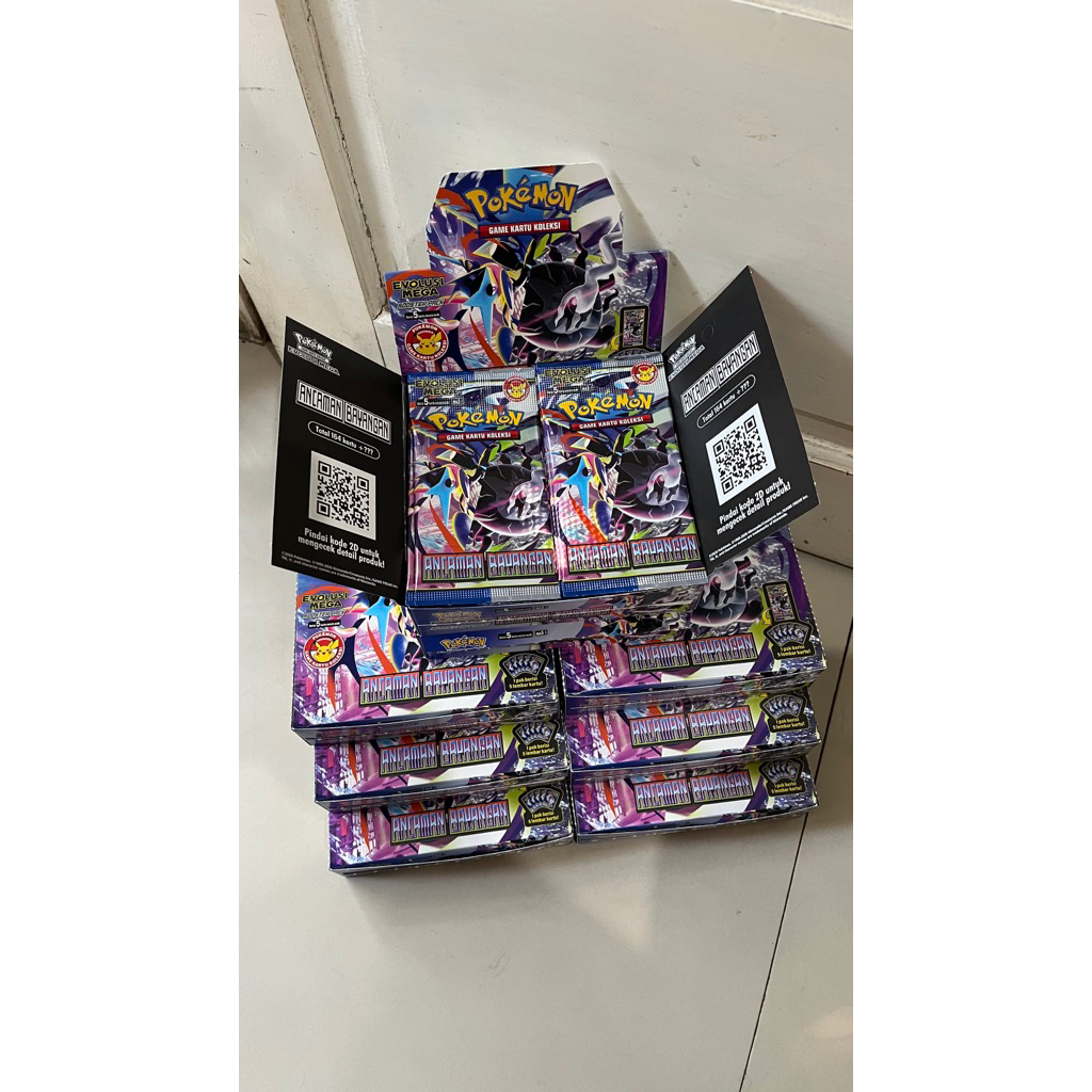 Borongan loose pack kartu pokemon ancaman bayangan murah original