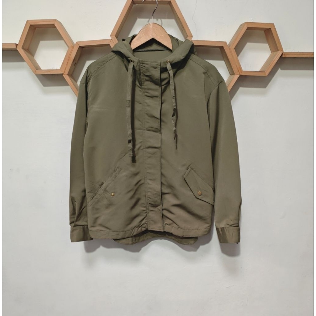 Jacket Mountain Parka Gu Uniqlo Olive