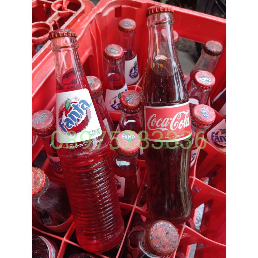 COCA COLA / FANTA botol kaca edisi tahun 2000 an (harga satuan)