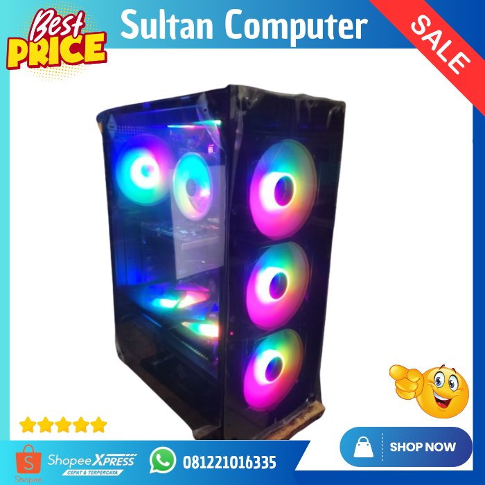 pc gaming pc desain pc grafis core i7 10700f ram 32gb Samsung 24inch