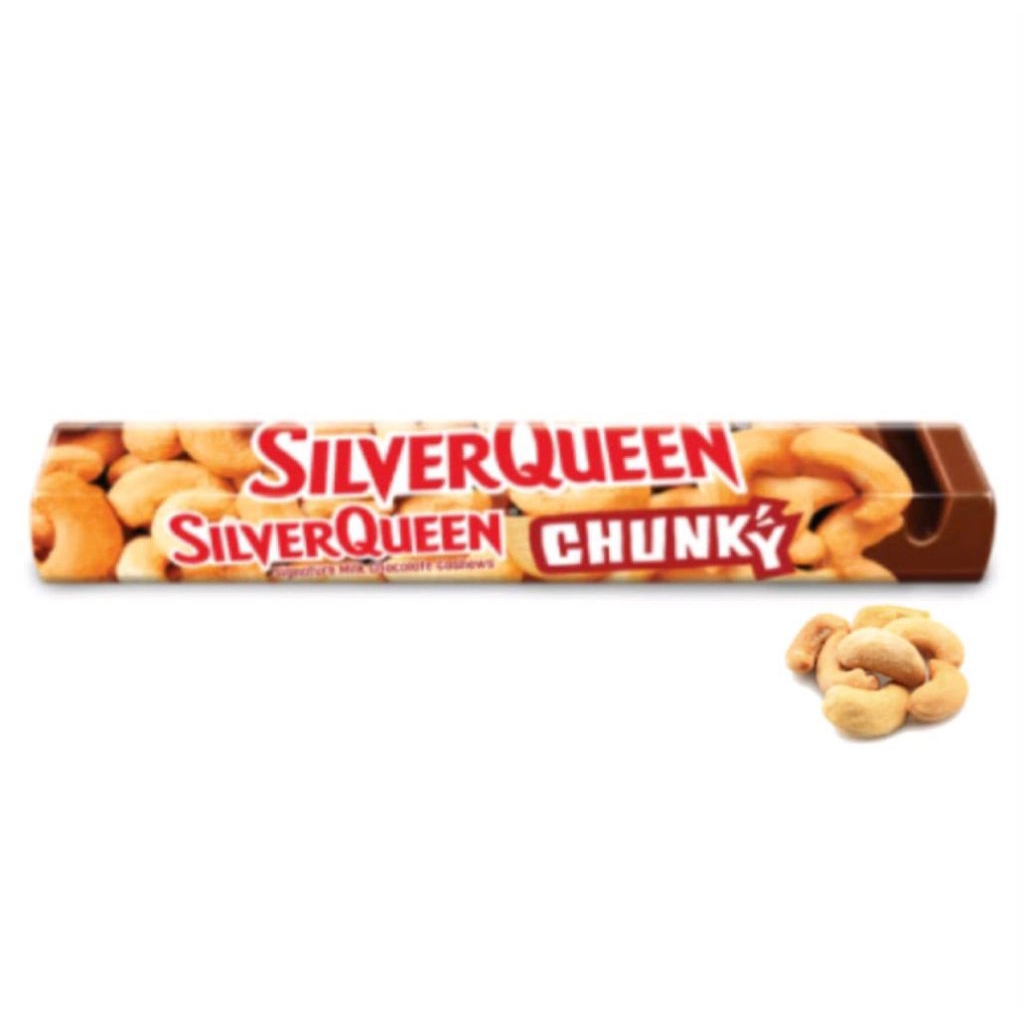 Cokelat Silverqueen Chunky Bar Besar 82 Gram - Rasa Cashew ( expired 2027 )