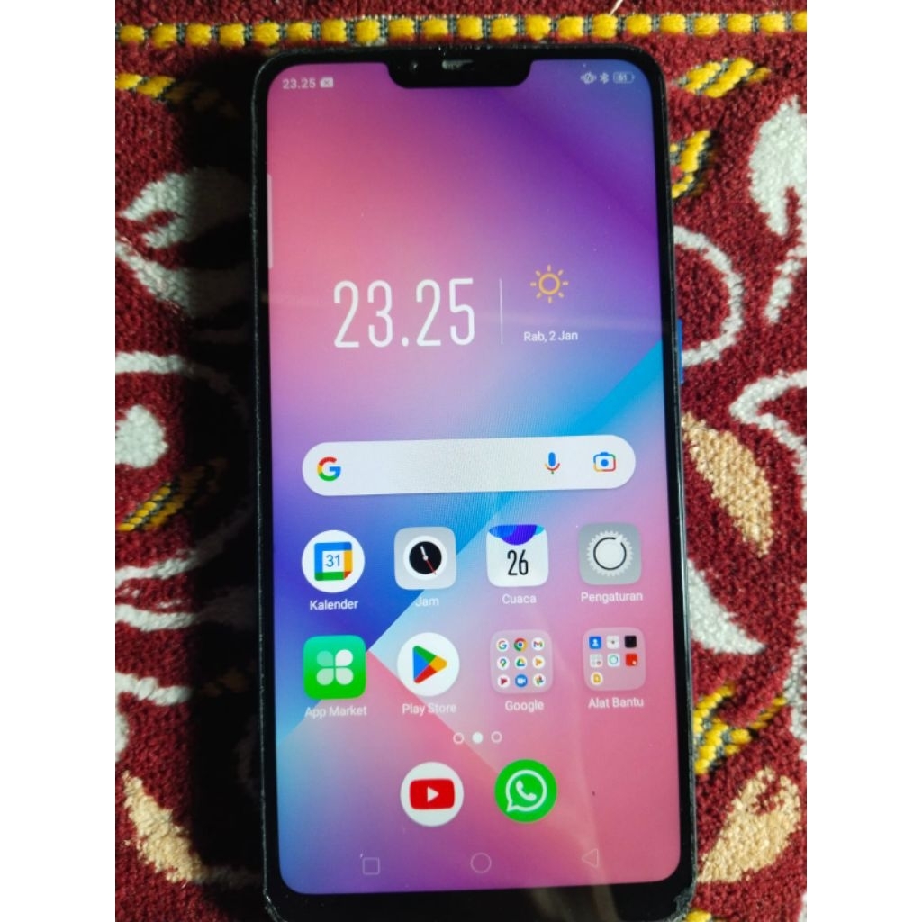 Oppo A3S ram 6/128 kondisi normal semuanya siap pake mulus handphone second berkualitas