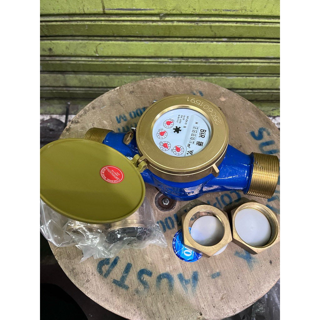 Water Meter B&R 11/2”inch /Meteran air 11/2”inch B&R  / Flow meter air B&R 11/2”inch