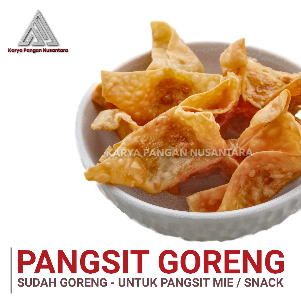 PANGSIT GORENG PANGSIT MIE PANGSIT GORENG FRIED WONTON PANGSIT GORENG MENTAH DAN GORENG ENAK RENYAH 