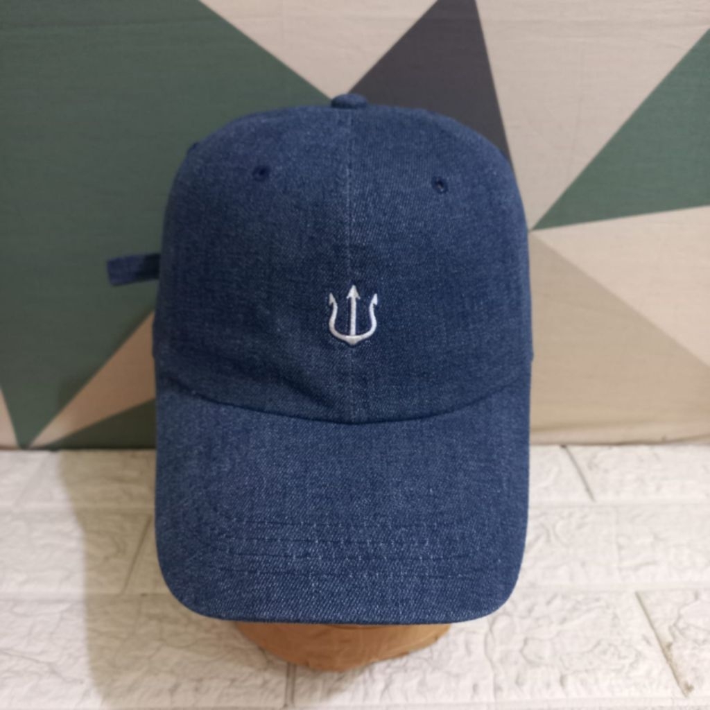 Topi Baseball Original Verutum Unisex Denim stok 7914